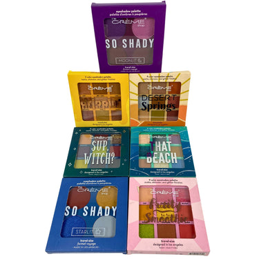 The Creme Shop Assorted Mix of Eyeshadow Palettes